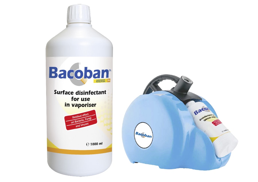 ropimex Chemicals Bacoban WB DL - Solution désinfectante en vaporisateur pour le nettoyage sans alcool des surfaces