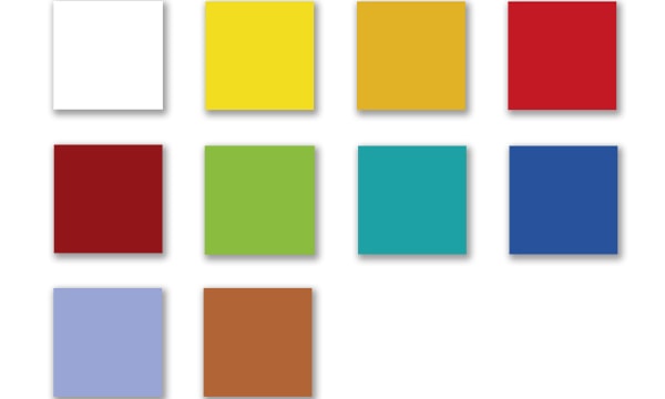 ropimex Sichtschutz Faltwand Modell RFW - Detailansicht der lieferbaren Farben