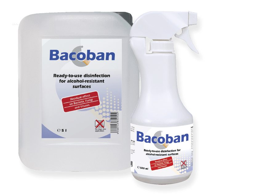 ropimex Chemicals Bacoban®AB solution prête l’emploi pour la désinfection des surfaces résistantes à l’alcool