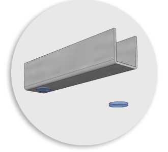 ropimex Sicht- und Schallschutz DIVI smart Anti-Rutsch-Silkonpads